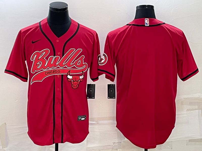 Men Chicago Bulls Blank Red 2022 Nike Co branded NBA Jerseys->chicago bulls->NBA Jersey
